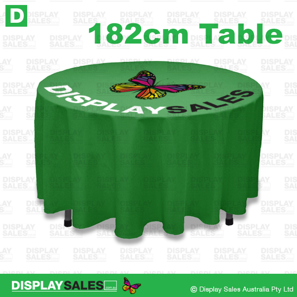 Round Table Cloths (1820mm Diameter) - Full Colour Printed (Custom Printed)