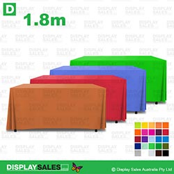 6ft Deluxe 4 sided Table Cloth - Blank (No Print), One Colour